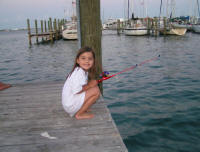 Abi tries to catch a Barracuda!