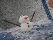 Frosty on the liferaft