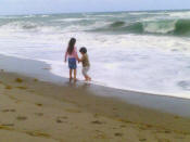 Kids at Juno Beach