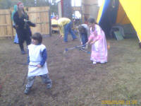playing games at the faire